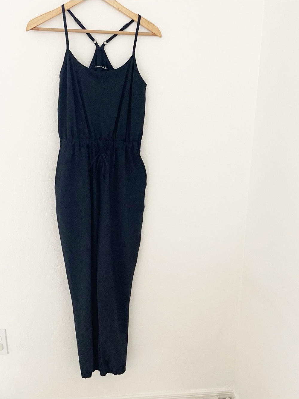 Abercrombie & Fitch athletic jogger jumpsuit black size xs